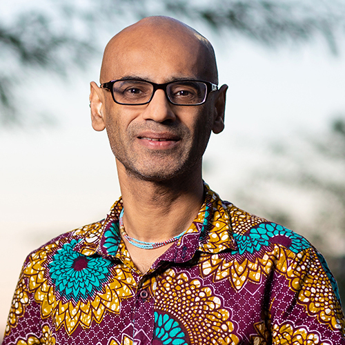 ASU Now - Arvind Varsani portrait - Tempe campus - Biodesign - January 23rd, 2020  Biodesign Center for Fundamental and Applied Microbiomics associate professor and associate faculty in the Biodesign Center for Mechanisms of Evolution Arvind Varsani poses for a portrait at Biodesign on the Tempe campus Thursday evening on January 23rd, 2020. Photo by Deanna Dent/ASU Now